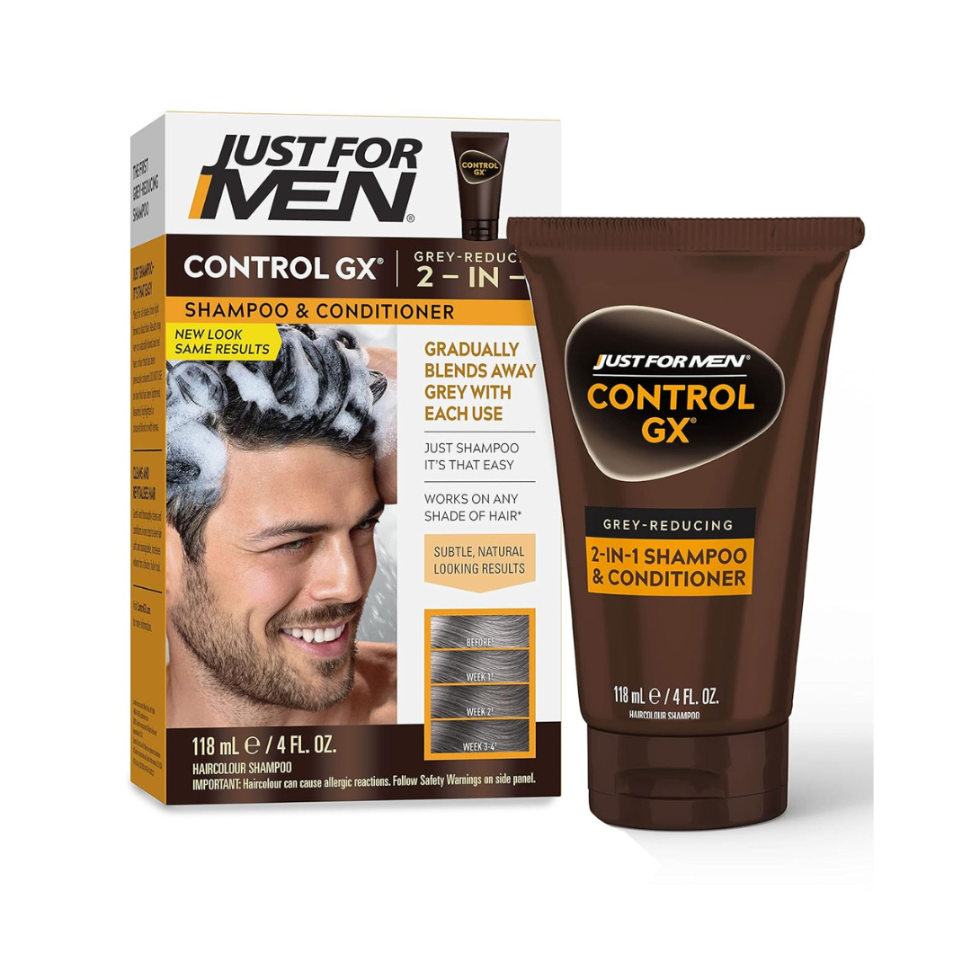 Just For Men Control GX Grey Reducing 2-In-1 Shampoo and Conditioner