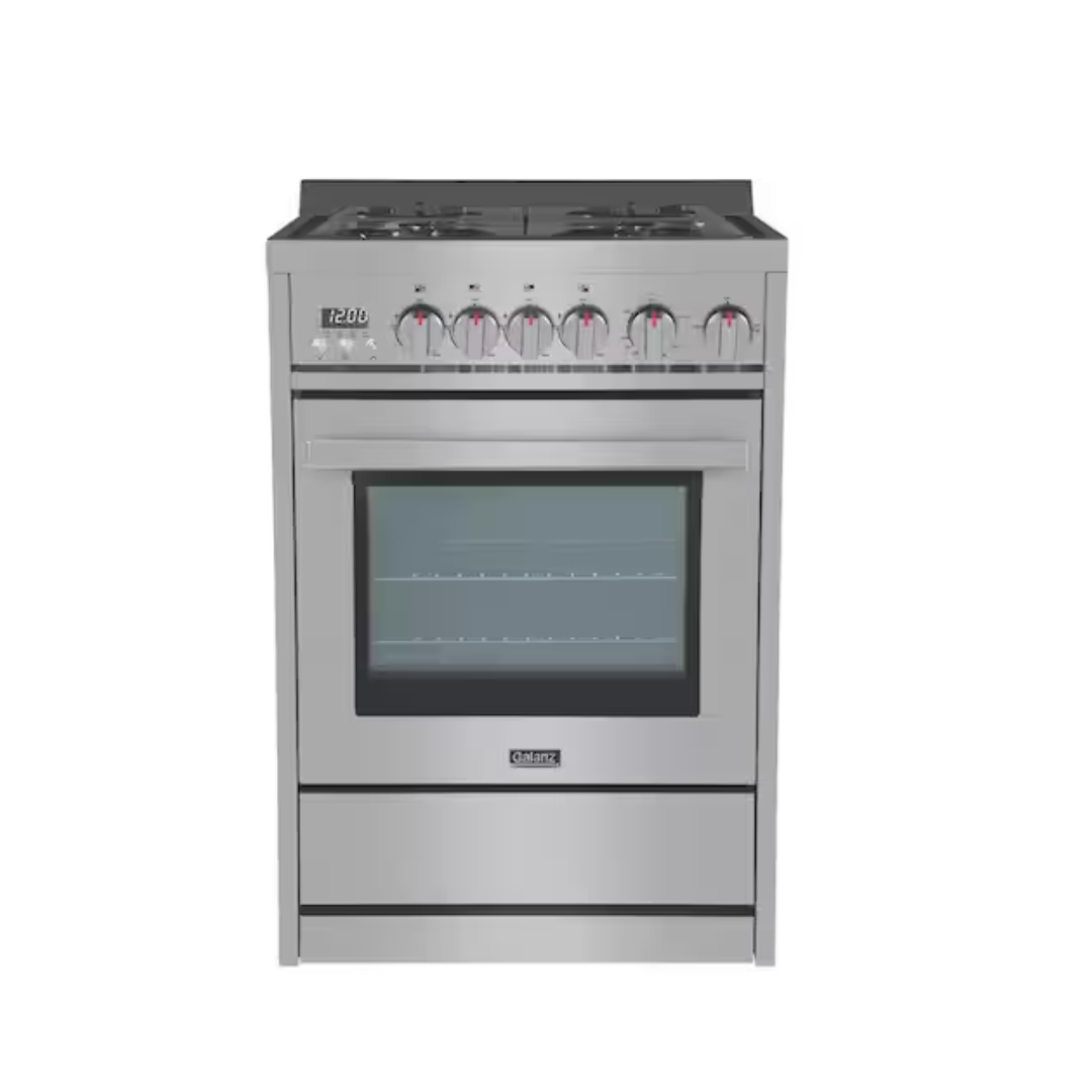 Galanz 24" Stainless Steel Gas Range with Oven