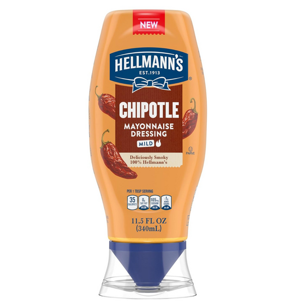 Hellmann's Mayonnaise Dressing Mild Chipotle for Tacos, Grilled Chicken Sandwiches
