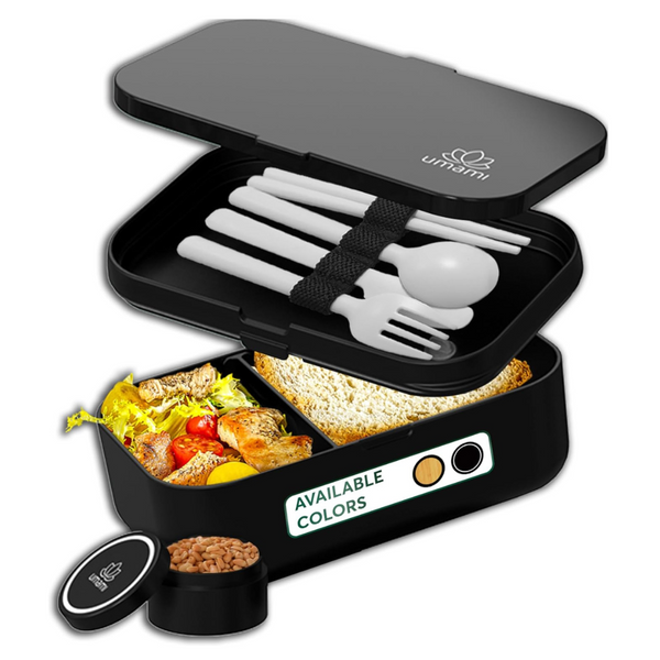 Umami Bento Box Adult All-In-1 with 4 Utensils