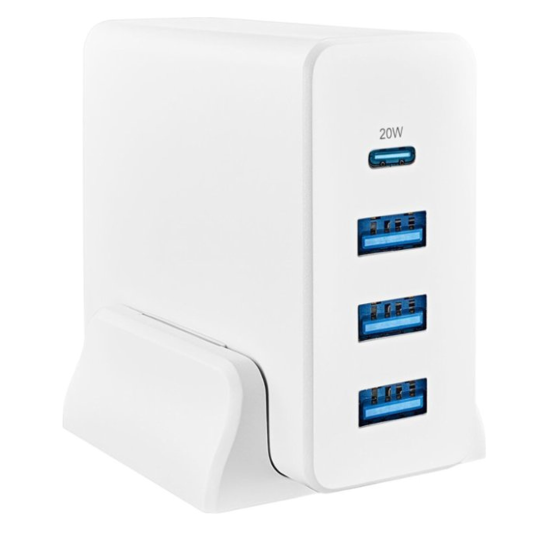 Insignia 47W 4-Port Wall Charger with 1 USB-C & 3 USB Ports