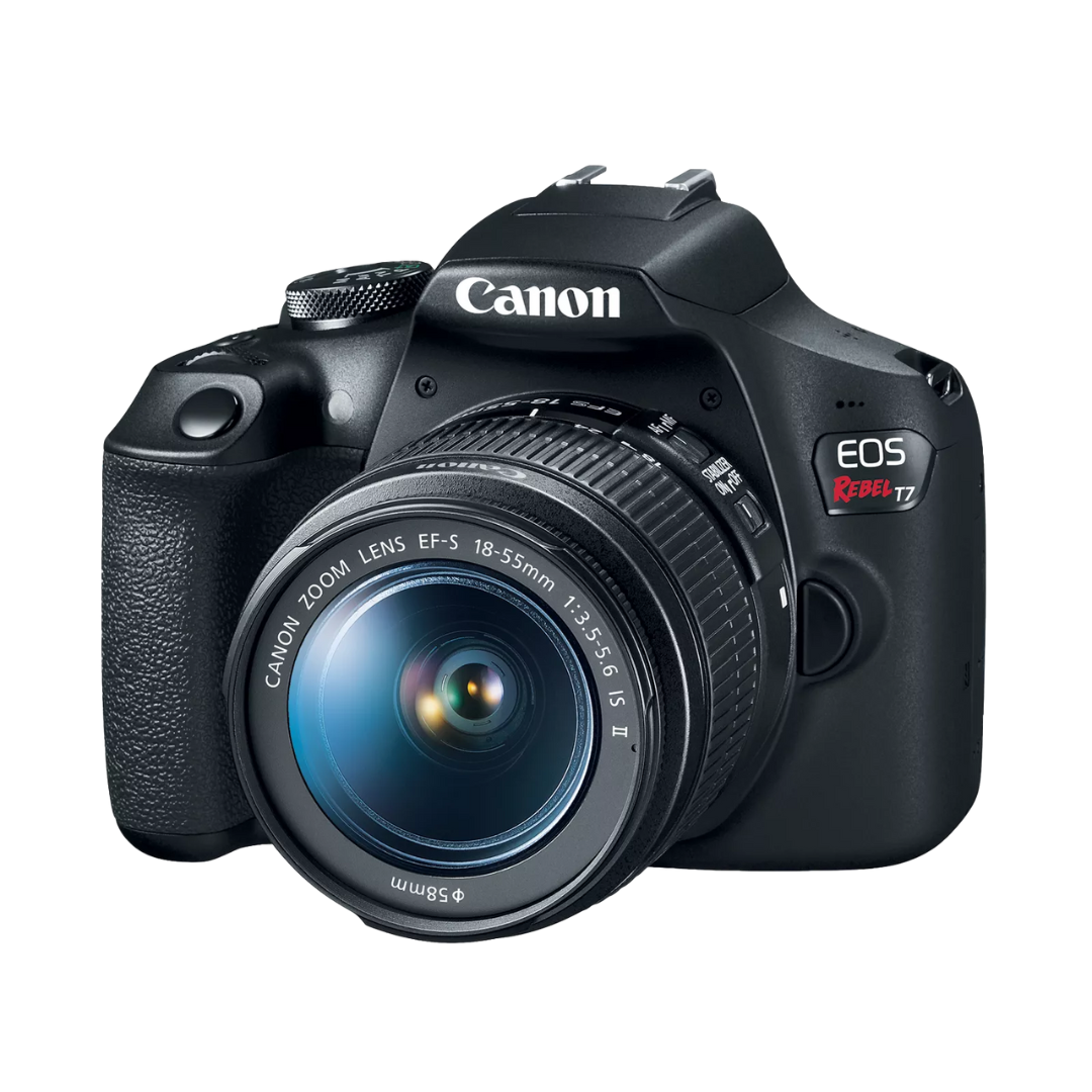 Canon EOS Rebel T7 24.1MP 4K DSLR Camera w/18-55mm Lens