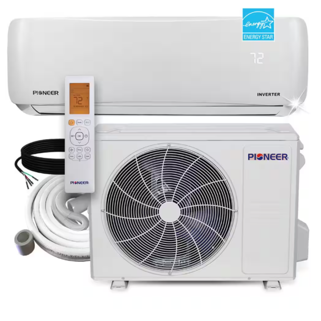 Pioneer Wall Mount Ductless Mini Split Air Conditioner Heat Pump System