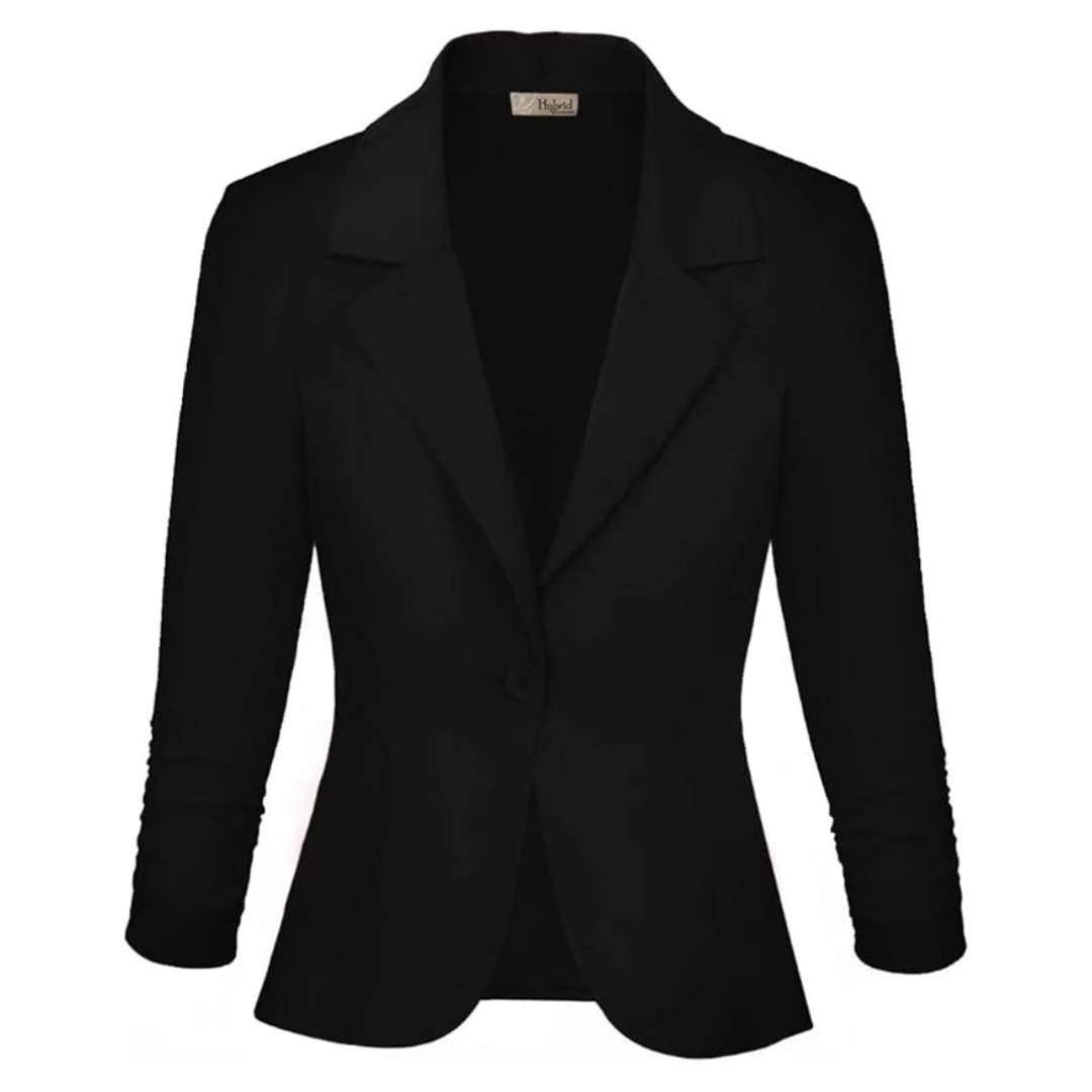 Hybrid & Company Women's Casual Work Office Blazer Jacket