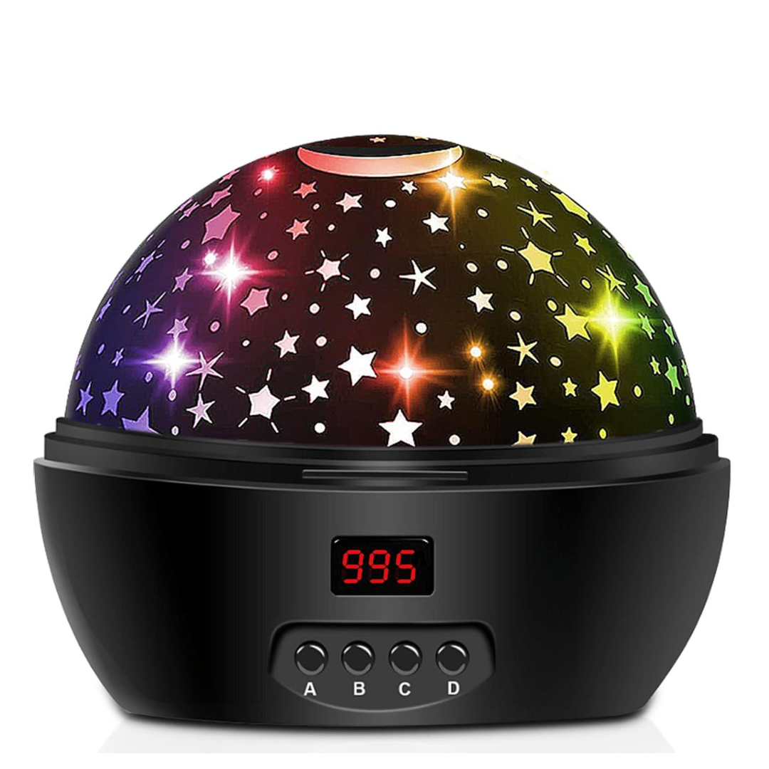 Dstana Kids 360 Degree Rotating Star Projector Night Lights with Timer