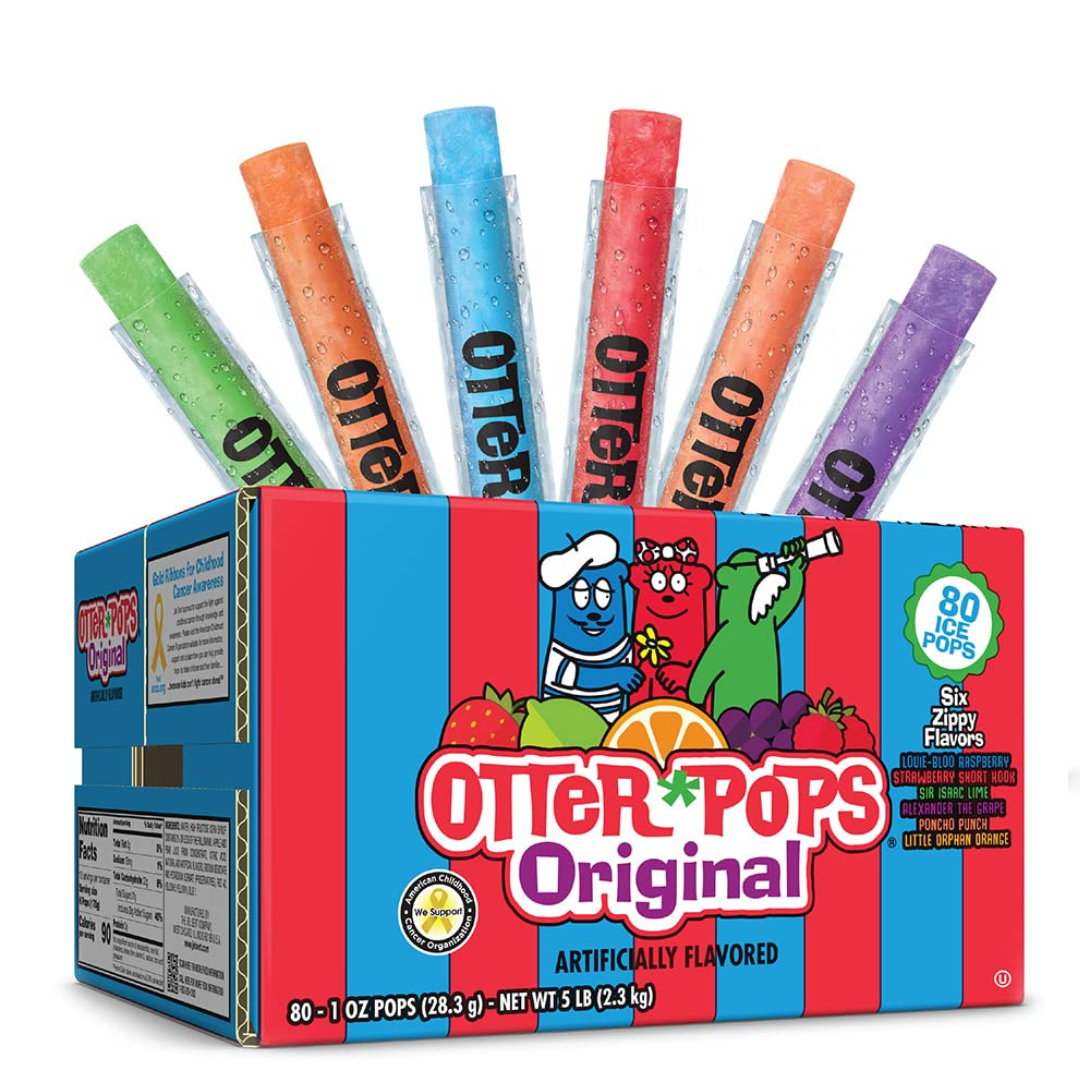 Otter Pops Freezer Bars, Original Flavors (80 ct)