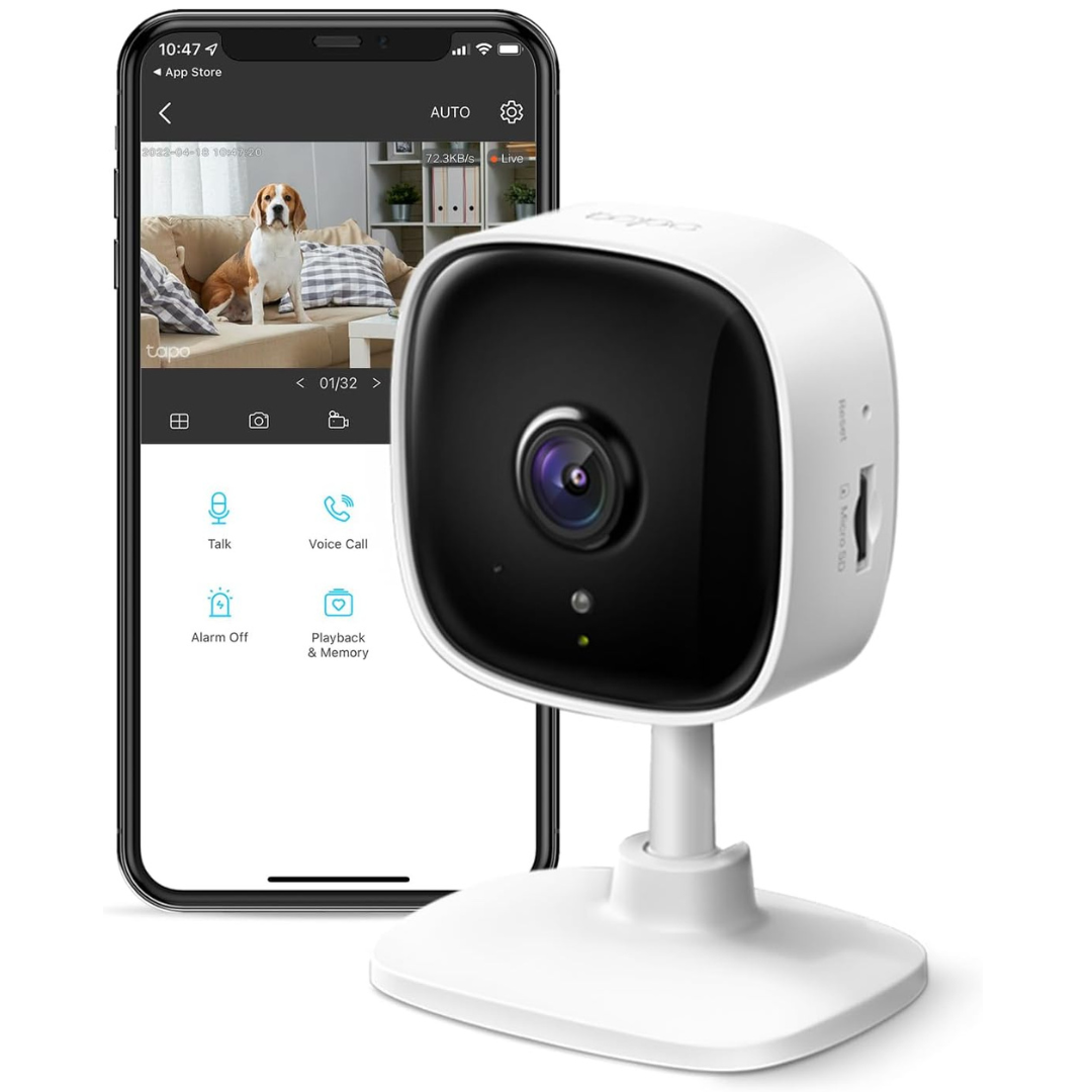 TP-Link Tapo 1080P Indoor Security Camera w/Motion Detection