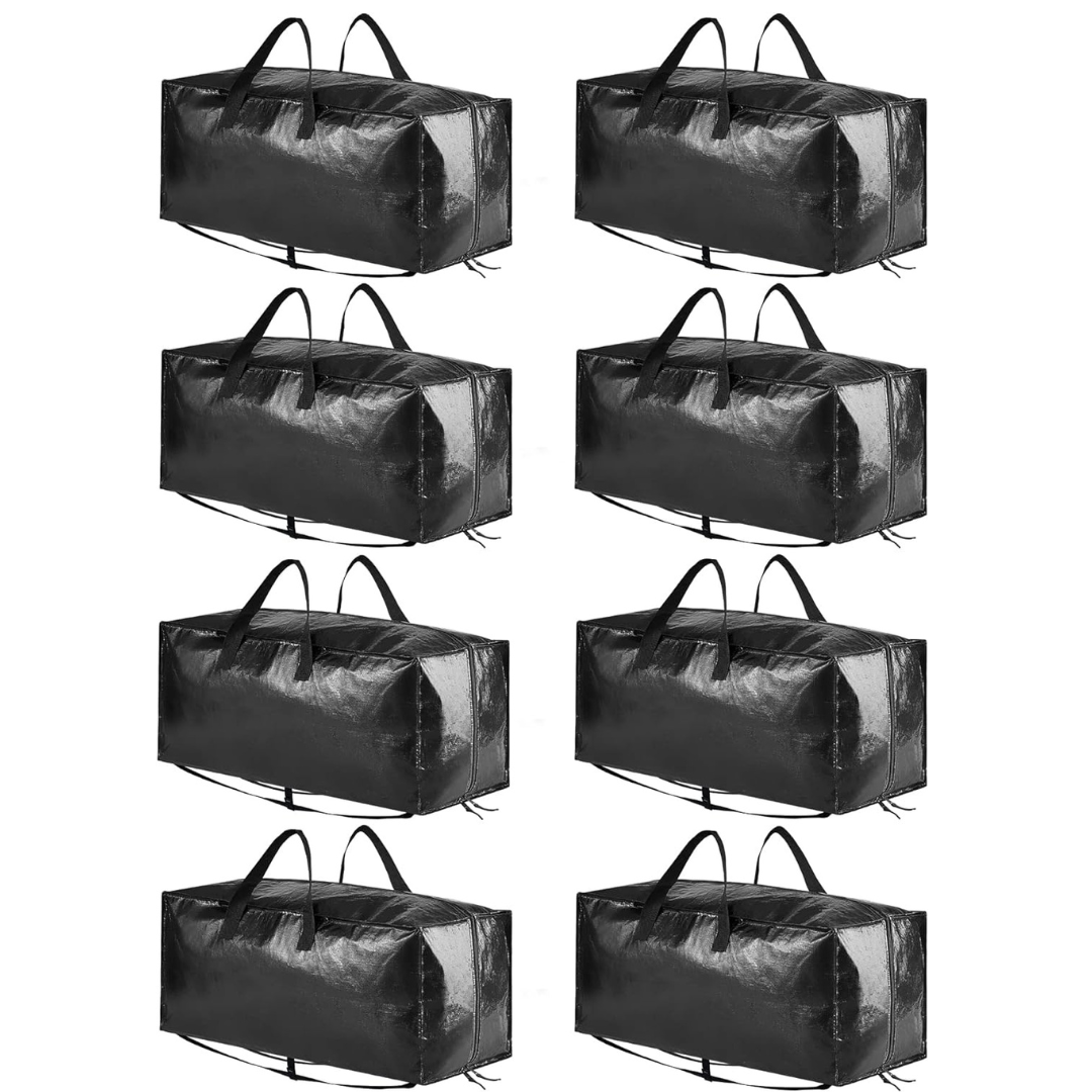 8-Pack SpaceAid Extra Large Storage Totes Heavy Duty Moving Bags
