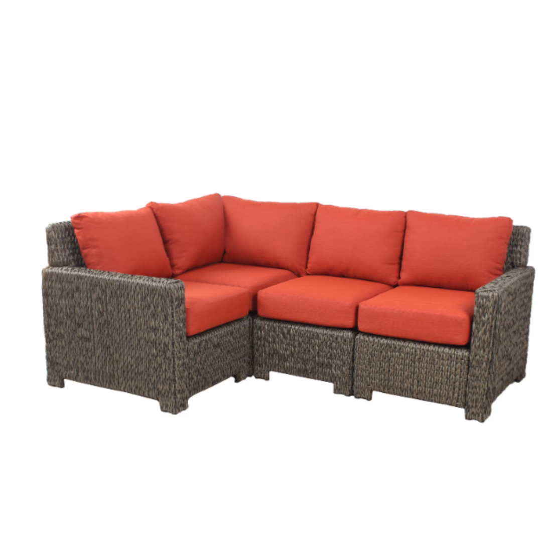 Laguna Point 4-Piece Wicker Outdoor Sectional Chairs