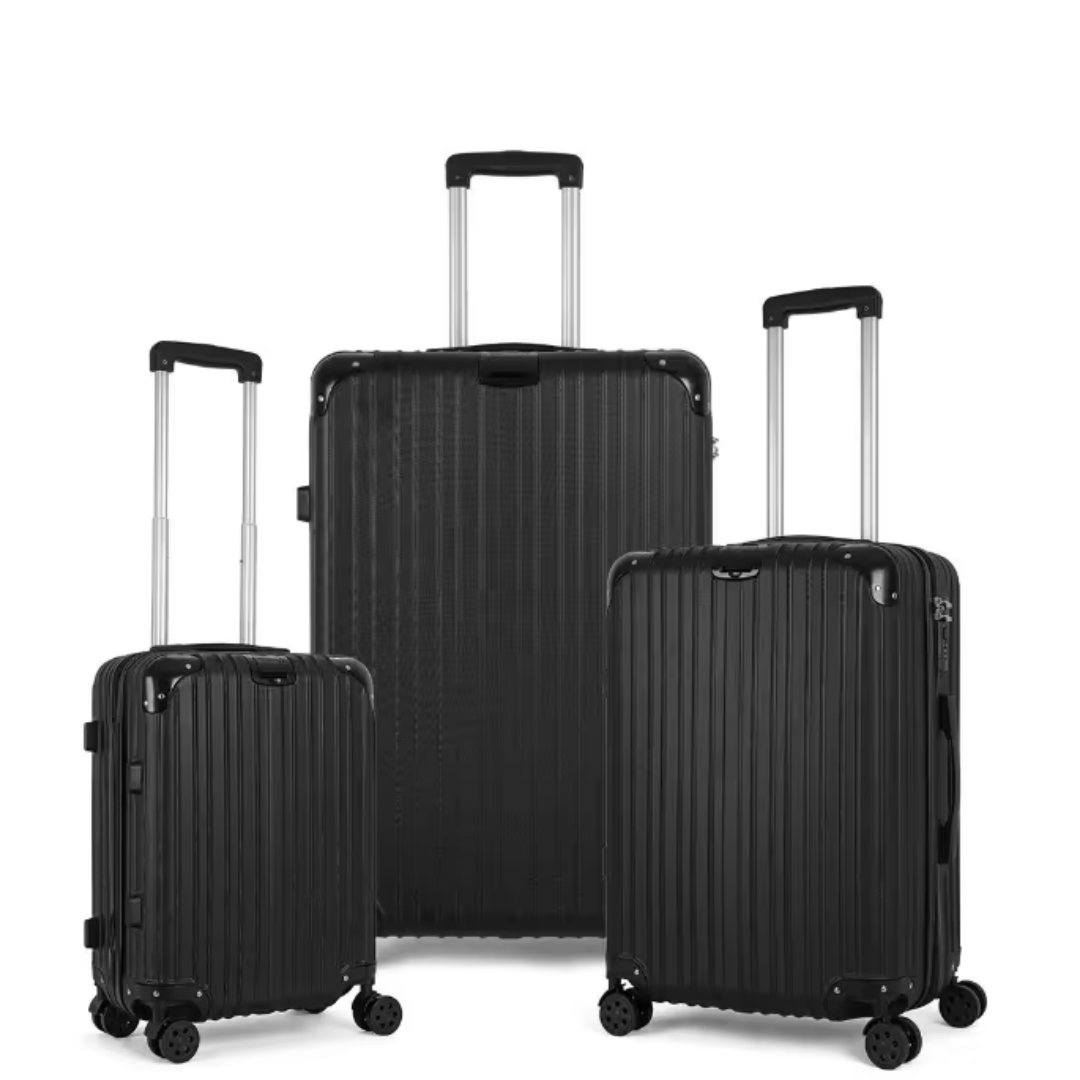 3-Piece Hikolayae TSA Compliant Grand Creek Nested Hardside Luggage Set