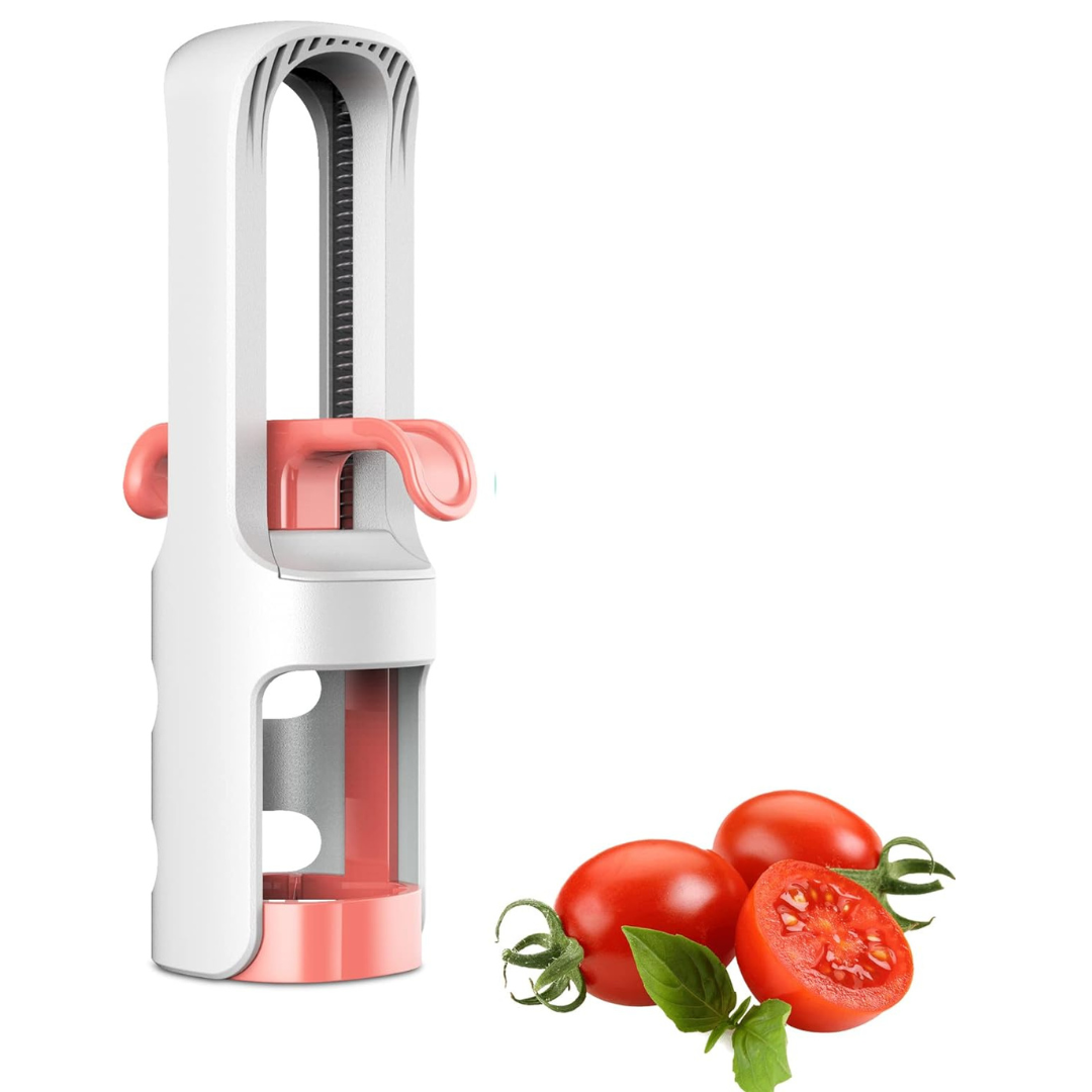 Herlly Daily Fruit and Veggie Slicer with Stainless Steel Blades
