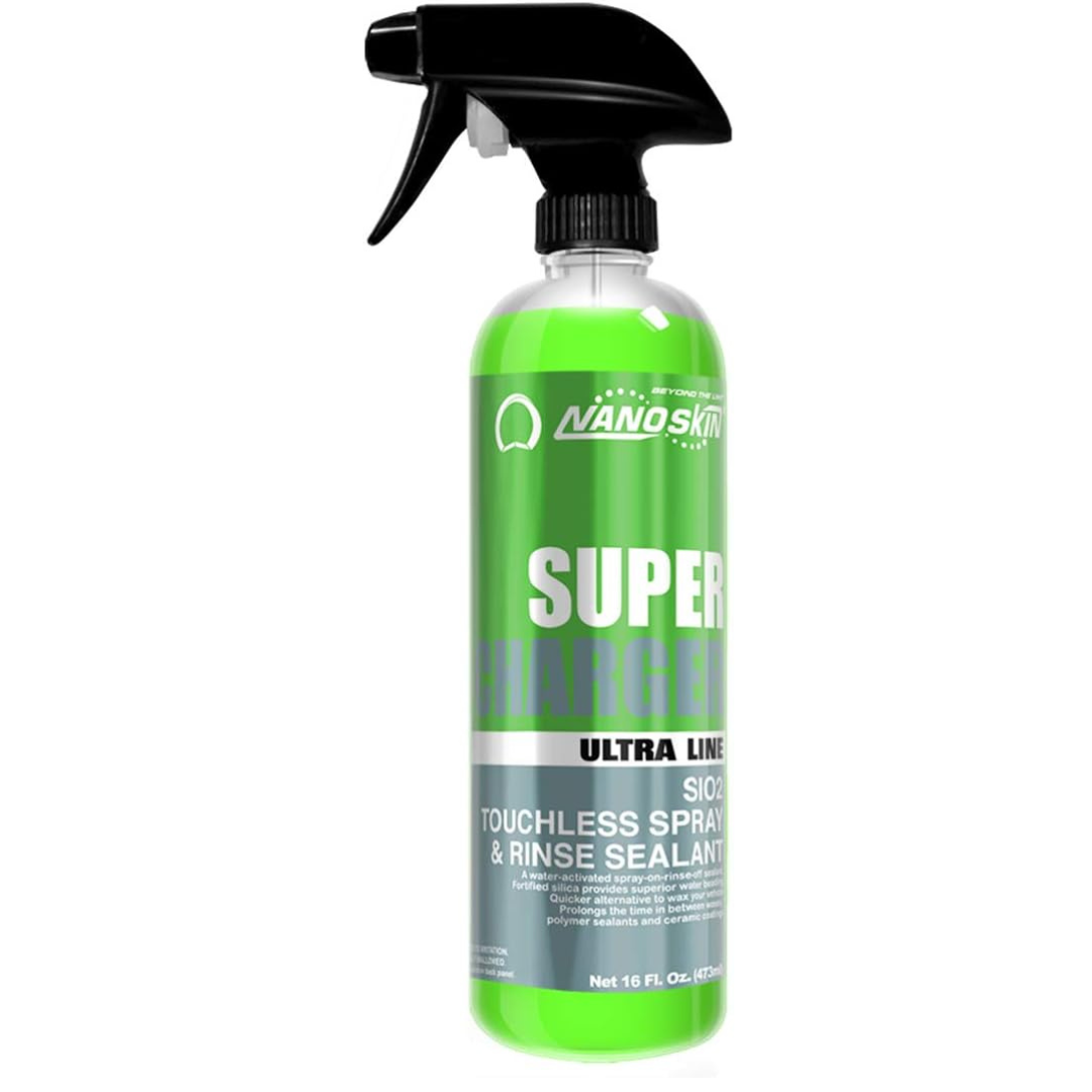 Nanoskin Ultra Line SUPER CHARGER SiO2 Touchless Spray-On/Rinse-Off Sealant, 16 oz