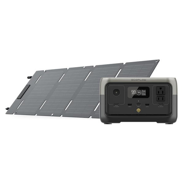 EF Ecoflow Portable Power Station RIVER 2 with 45W Solar Panel
