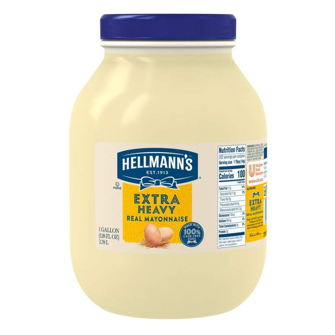 Hellmann’s Extra Heavy Mayonnaise Jar (1 gallon 128 oz)