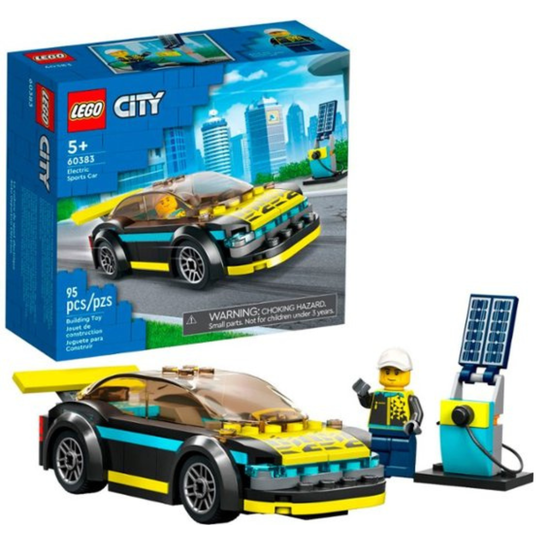 LEGO City Electric Sports Race Car with Racing Driver Minifigure