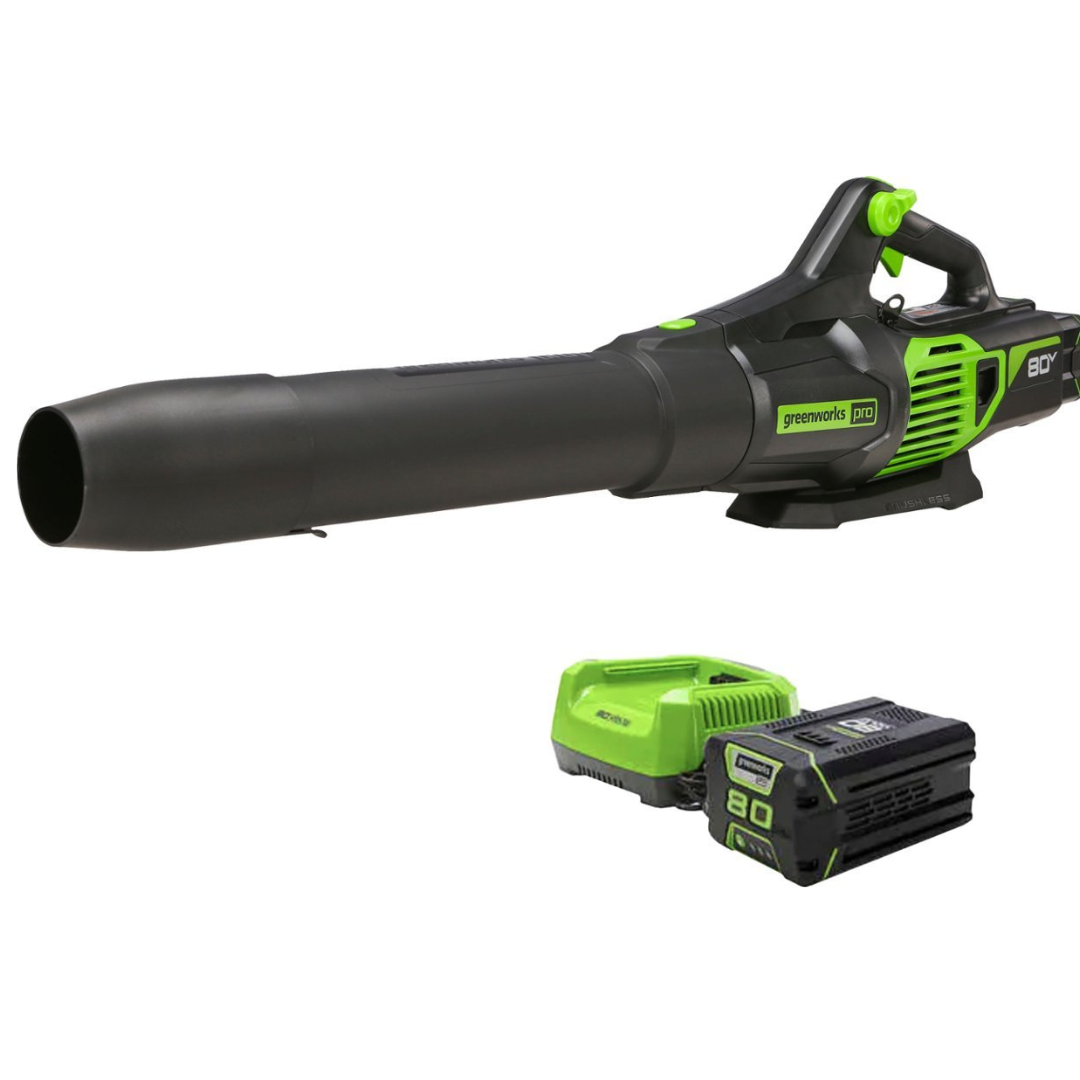 Greenworks 80 Volt 730 CFM Blower with 2.5Ah Battery & Charger Included