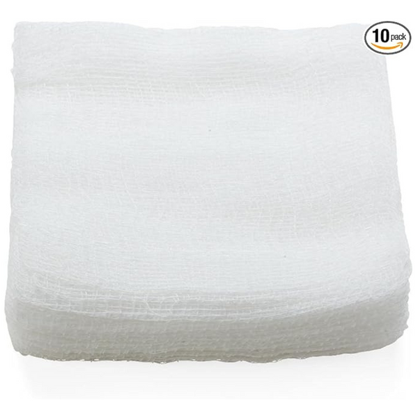 10-Pack Medline Sterile (4" x 4") 12-Ply 100% Cotton Woven Gauze Sponges
