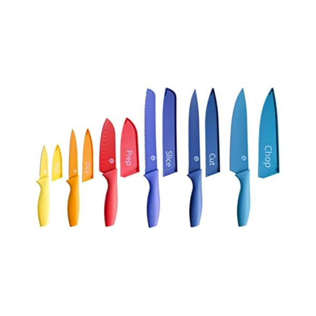 12-Piece MasterChef Kitchen Knives Set with Covers