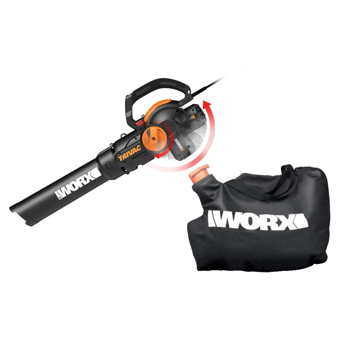 Worx WG512 Trivac 3-in-1 Electric Leaf Blower/Mulcher/Yard Vacuum
