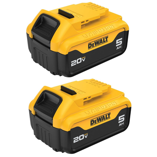 2-Pack Dewalt 20V Max Xr Premium Lithium-Ion 5.0Ah Battery