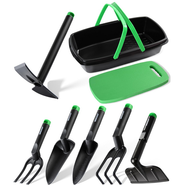 Brewin Gardening Tool Set with Multi-Purpose Basket