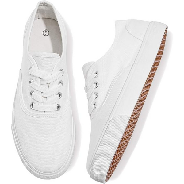 Women's Walking Running Low Cut Canvas Sneakers