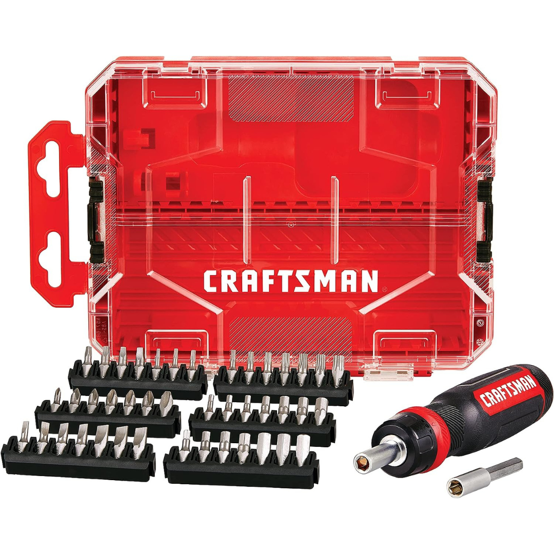 44-Piece Craftsman Bi-material Handle Magnetic Ratcheting Screwdriver Set
