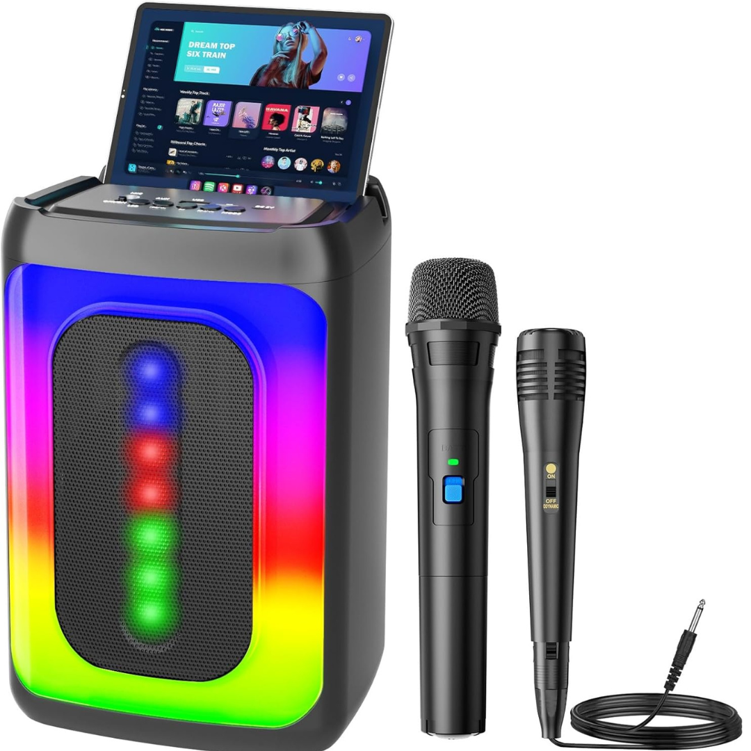 Peski Portable Bluetooth Speaker Karaoke Machine