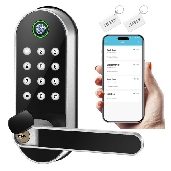 Sifely Biometric Digital Smart Keyless Entry Door Lock