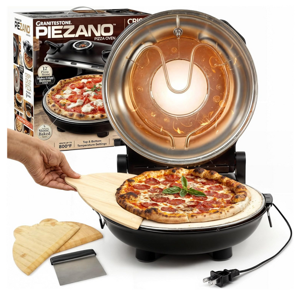 Granitestone Piezano 12" Electric Pizza Maker Machine