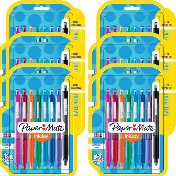 Paper Mate InkJoy 300RT Retractable Ballpoint Pens, Medium Point (1.0mm), Assorted (48 Count)