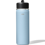 OXO Strive 20oz Wide Mouth Water Bottle with Straw Lid – Topaz Blue