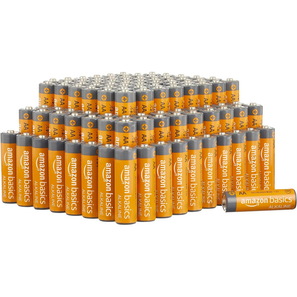 100-Pack AmazonBasics High Performance AA Alkaline Batteries