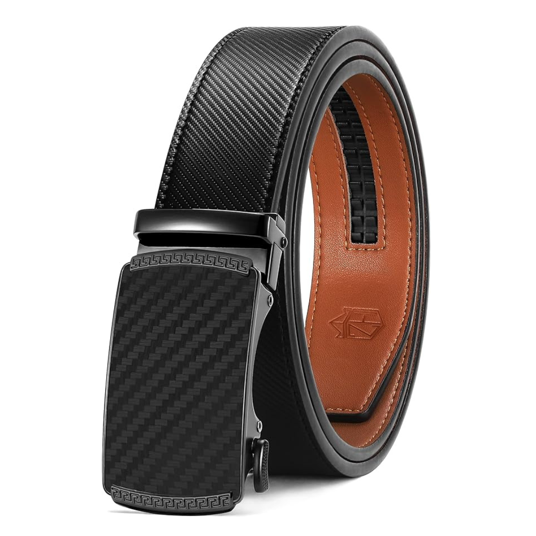 Zitahli Men's Premium Leather Slide Belt
