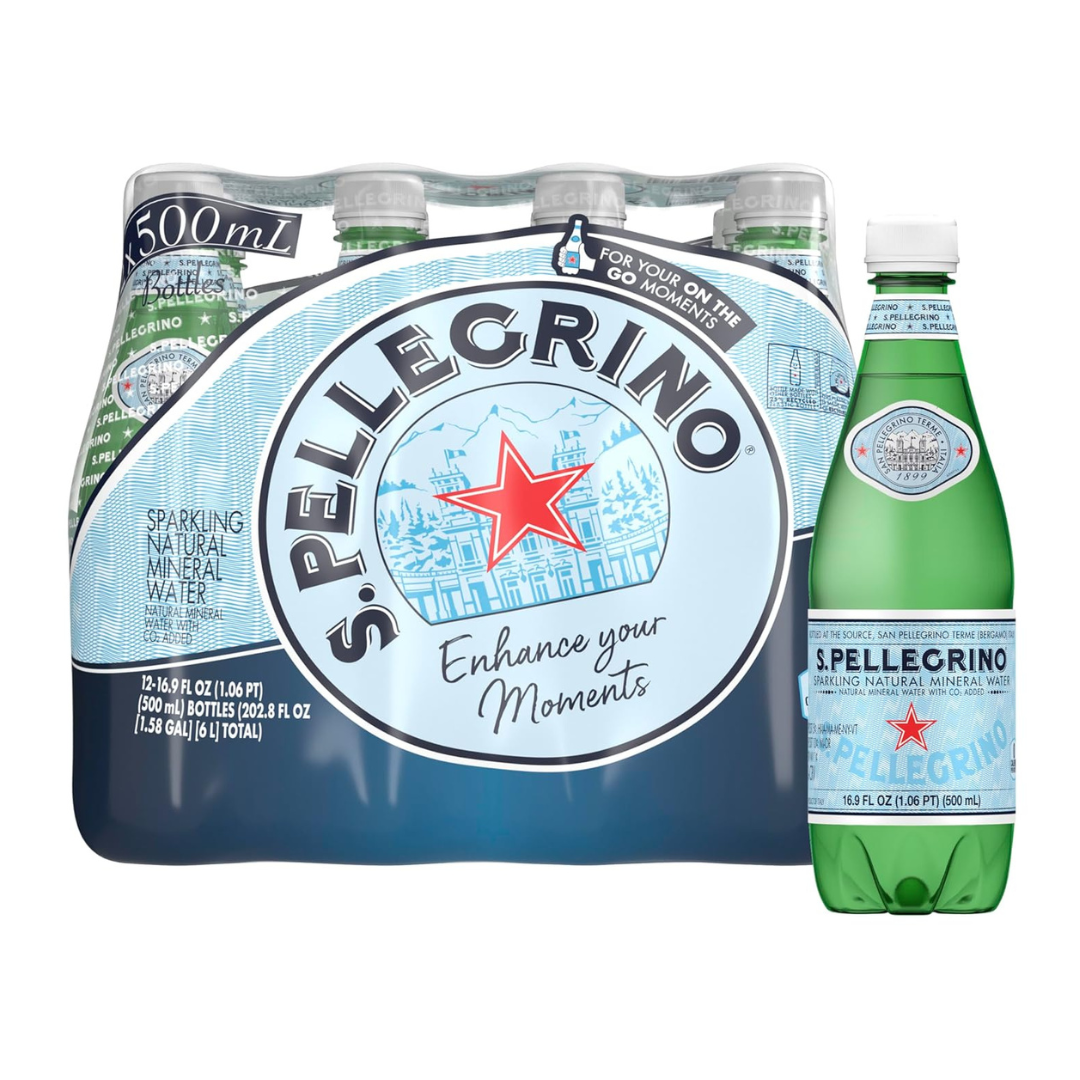 12-Count S.Pellegrino Sparkling Natural Mineral Water