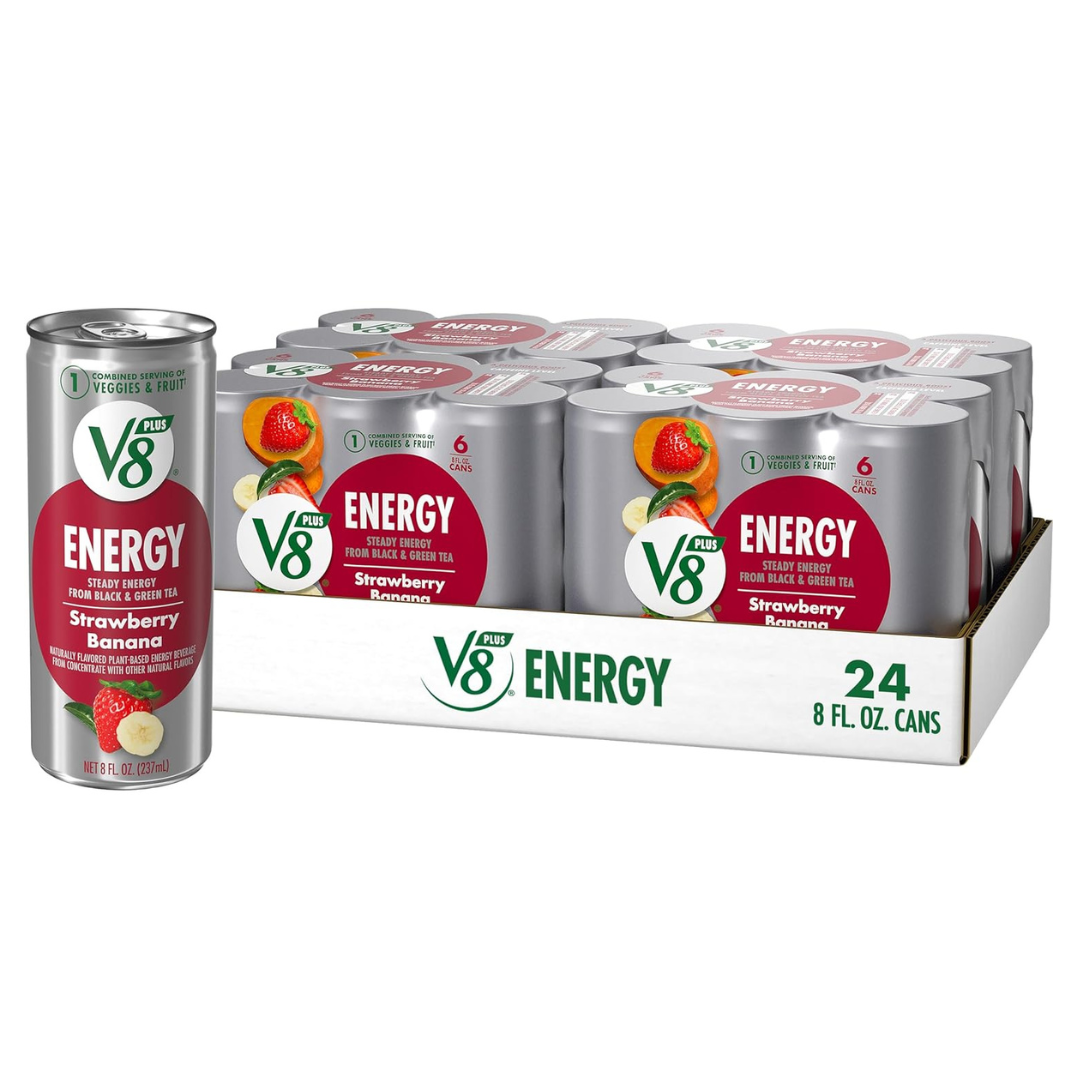 24-Count V8 +Energy Strawberry Banana Energy Drink
