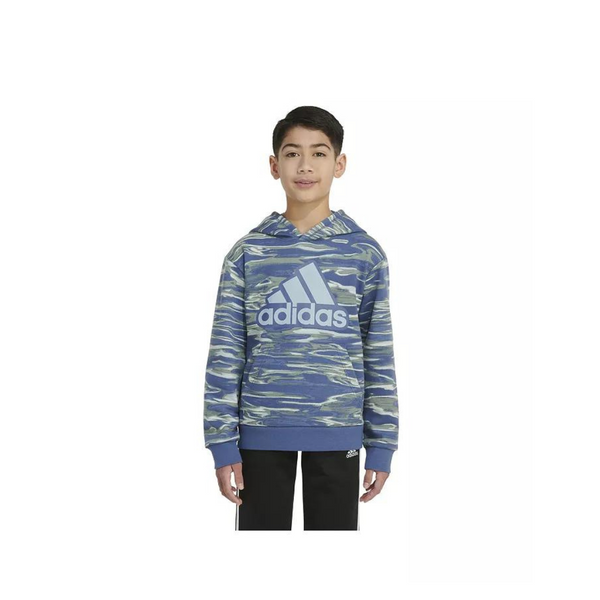 Adidas Big Boys Liquid Camo Long Sleeves Printed Hoodie