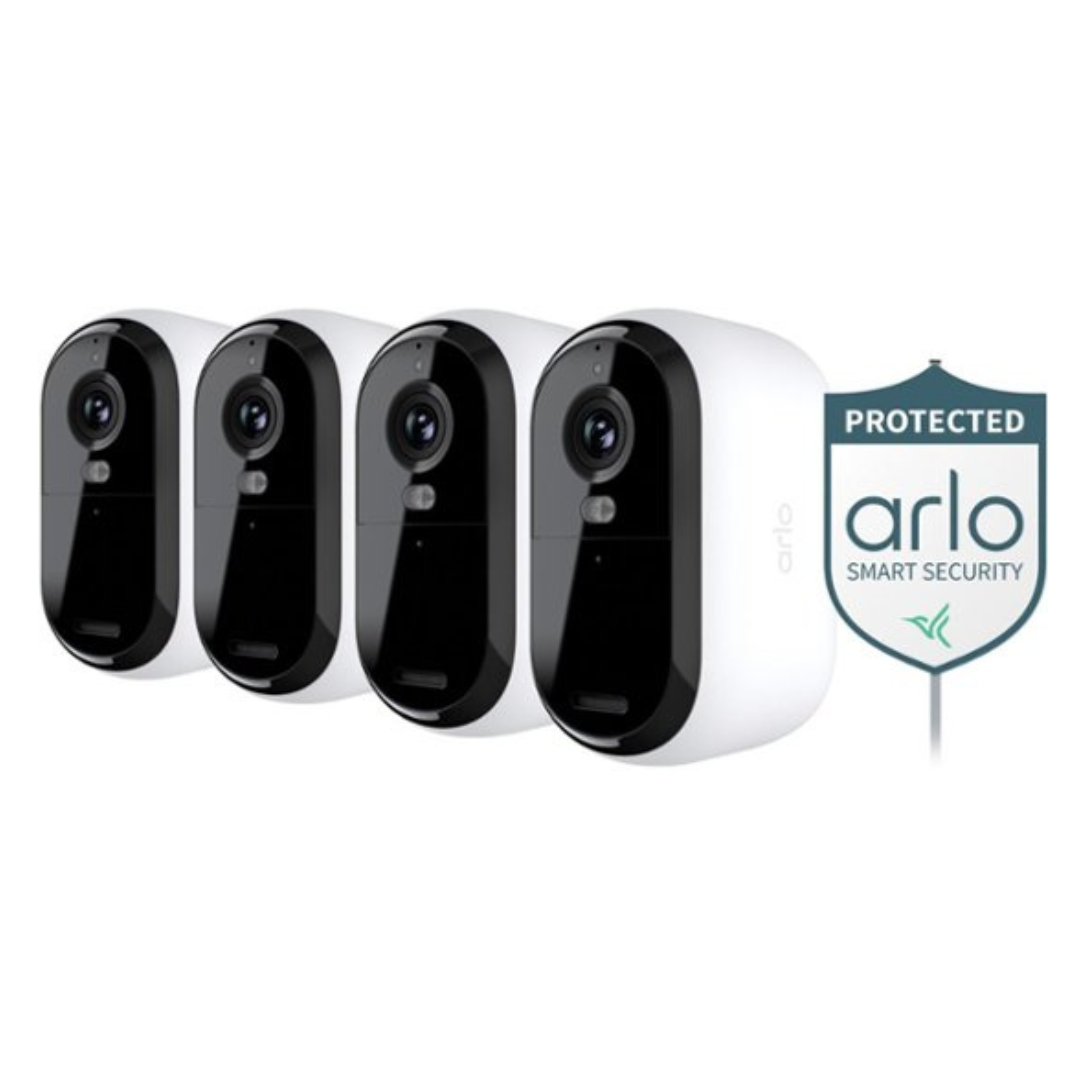 Arlo Essential 4-Camera Outdoor Wireless 2K Security Camera