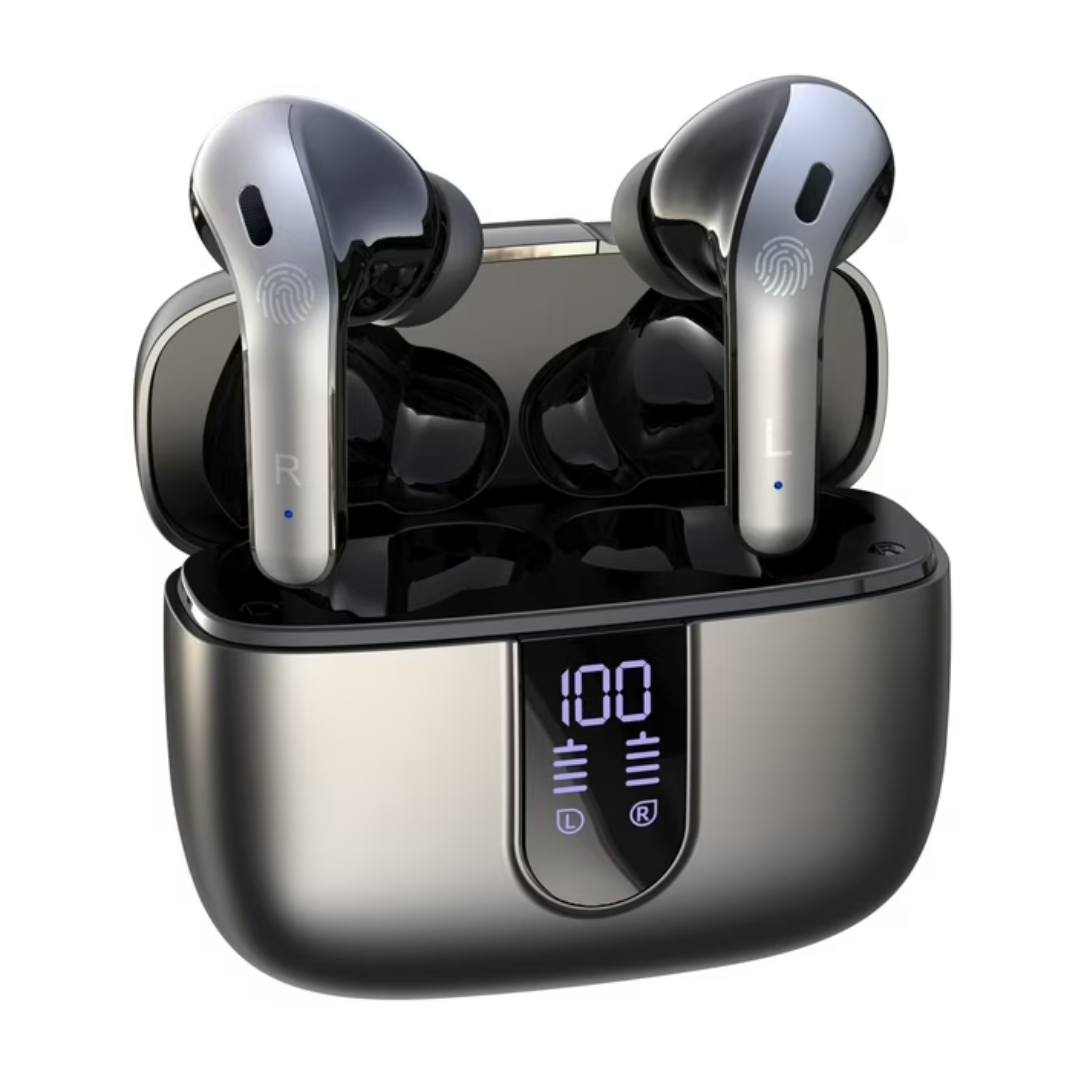 Veatool Bluetooth in-Ear Headphones with Mic & Wireless Charging Case