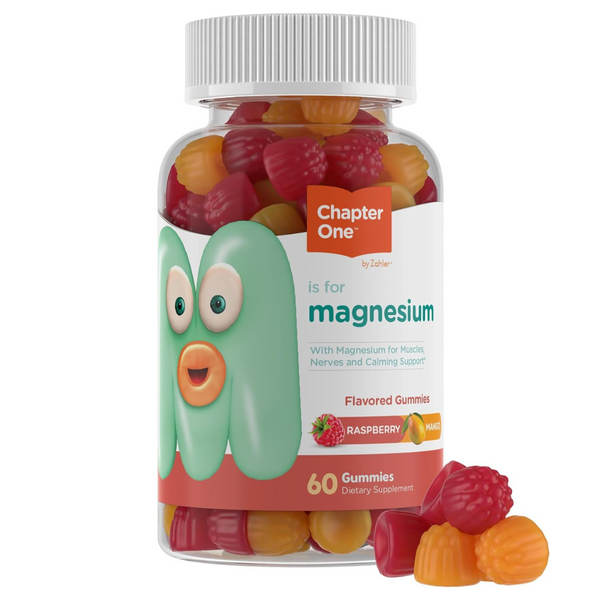 Chapter One Magnesium Gummies, Raspberry and Mango Flavored