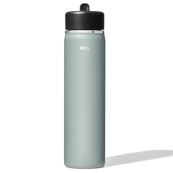 Oxo Strive 16oz Wide Mouth Water Bottle With Straw Lid