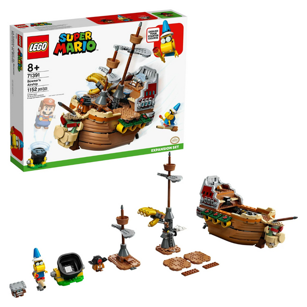 1,152 Piece Lego Super Mario Bowser’s Airship Expansion Set