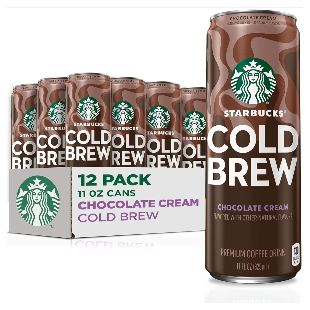 12-Pack 11-Oz Starbucks Cold Brew Coffee (2 Flavors)