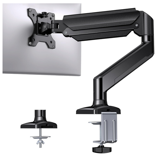 Huanuo Single Monitor Mount for 13"- 32" Screens With C-clamp