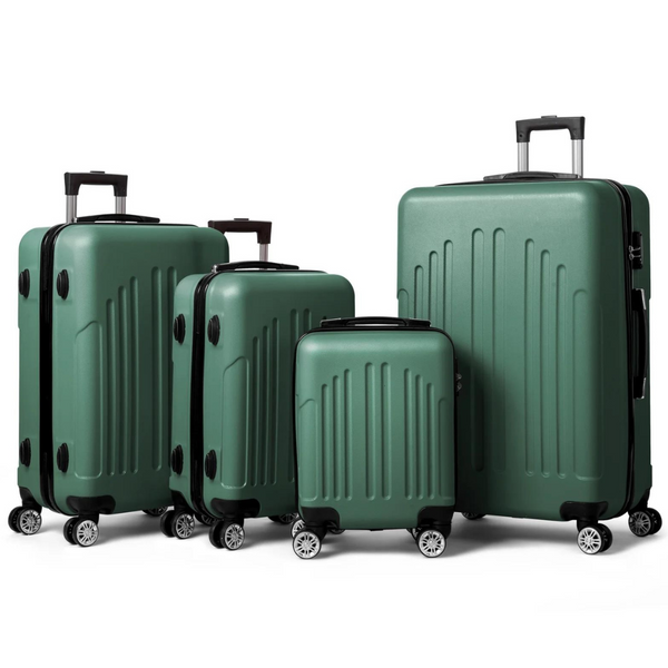 4-Piece Zimtown Abs Hard Shell Suitcase Set (16/20/24/28) (4 colors)