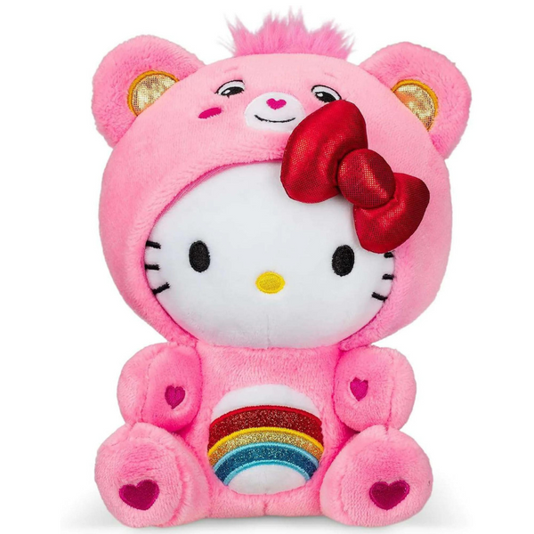 Care Bears Hello Kitty Dressed As Cheer Bear 8" Fun-Size Plush