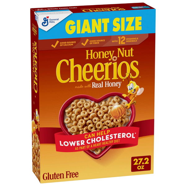 Honey Nut Cheerios Heart Healthy Gluten Free Cereal (27.2 oz)