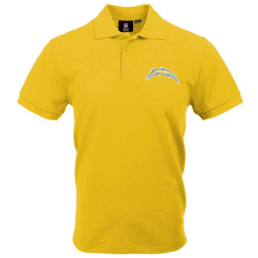 Foco Los Angeles Chargers NFL Mens Casual Color Polo T-Shirt