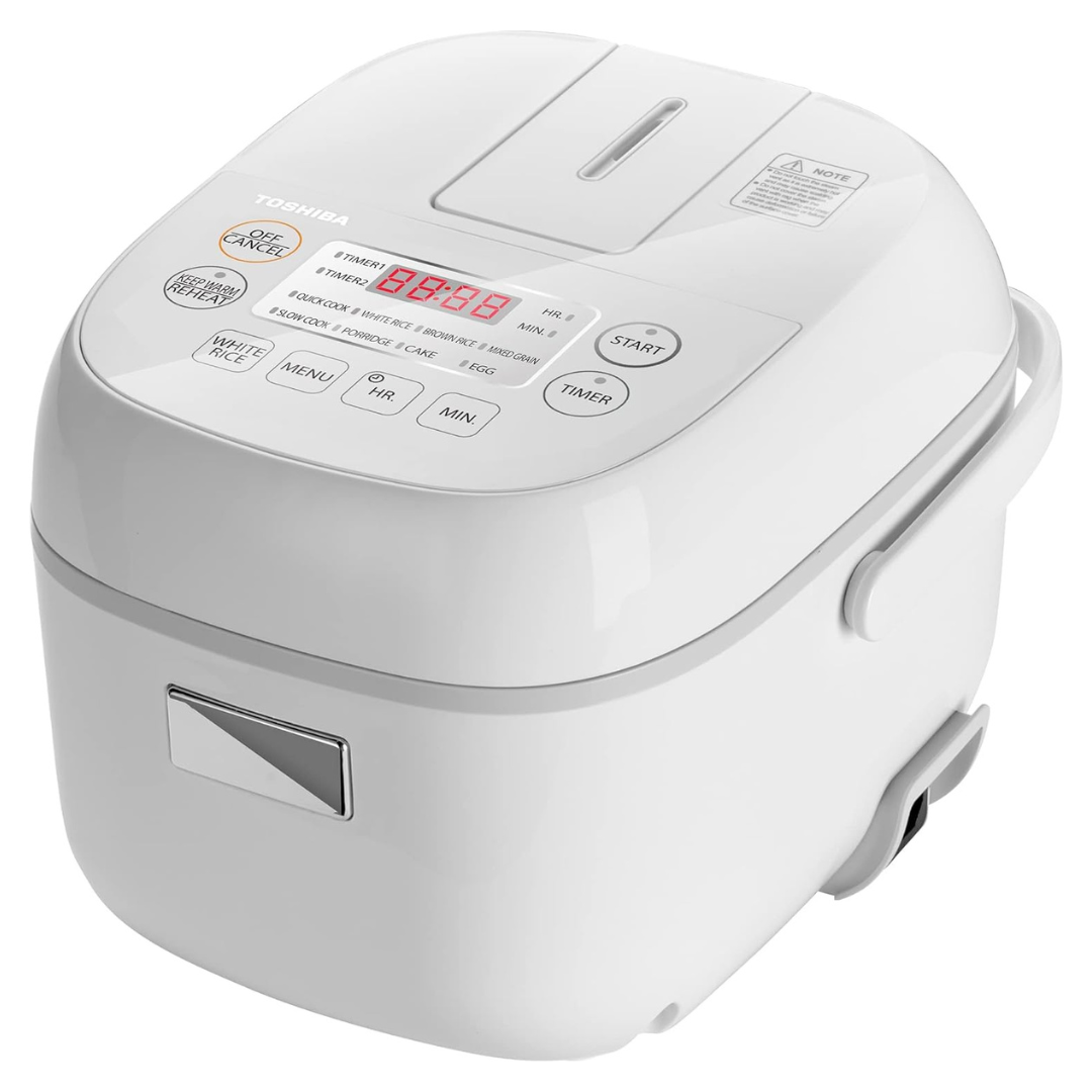 Toshiba Digital Programmable Steamer & Warmer Uncooked Rice Cooker