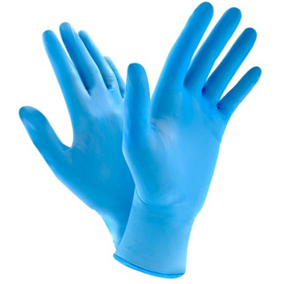 1,000 Pack of Blue Nitrile Powder Free Gloves (10 Boxes Of 100ct For A Total Of 1000 Gloves)